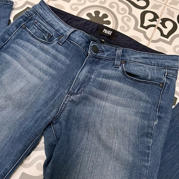 👖PAIGE DENIM Skyline Skinny Ultra-Soft Women’s Jeans Size 30 Medium Wash - Picture 3 of 8